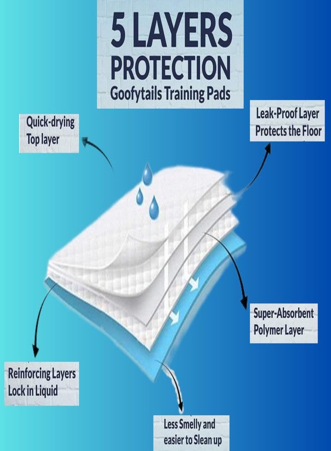 BohoBark Disposable Pet Training Pads 60x90 cms Large Puppy Pee and Quick Drying Surface & Absorbent Core, Suitable for Small/Medium/Large Breed Pets, Dogs, Cats - , 10 Pieces (Pack of 1) - Image 2